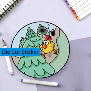 Cycling Chick Vinyl Sticker