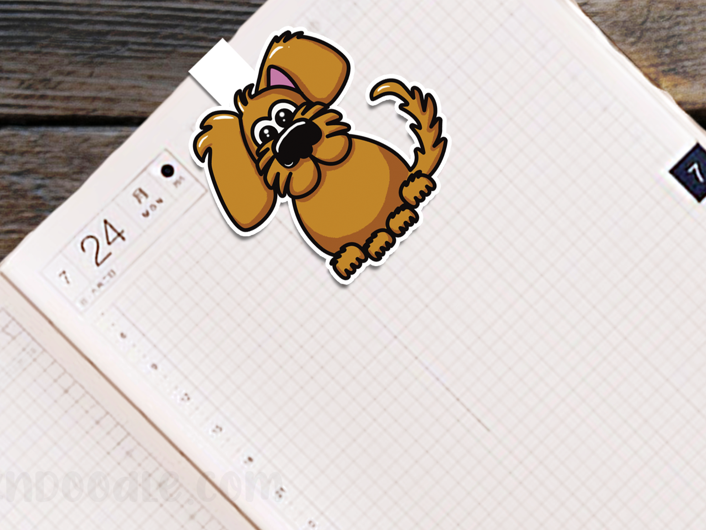 Original Handmade Dog Bookmark