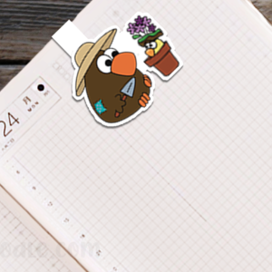 Original Handmade Gardening Bookmark