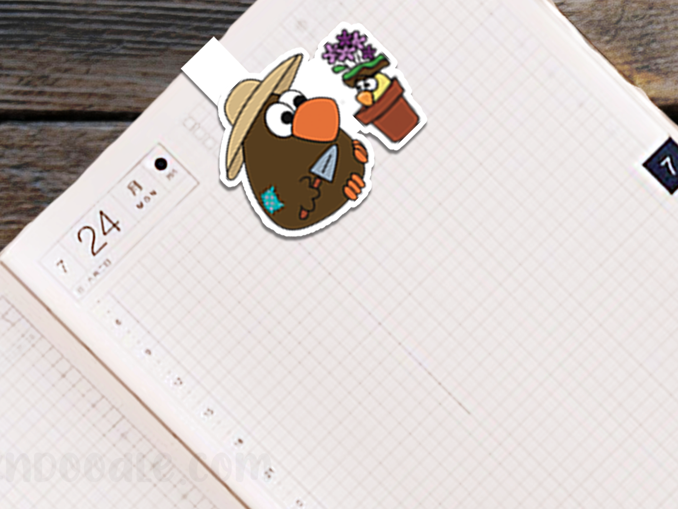 Original Handmade Gardening Bookmark