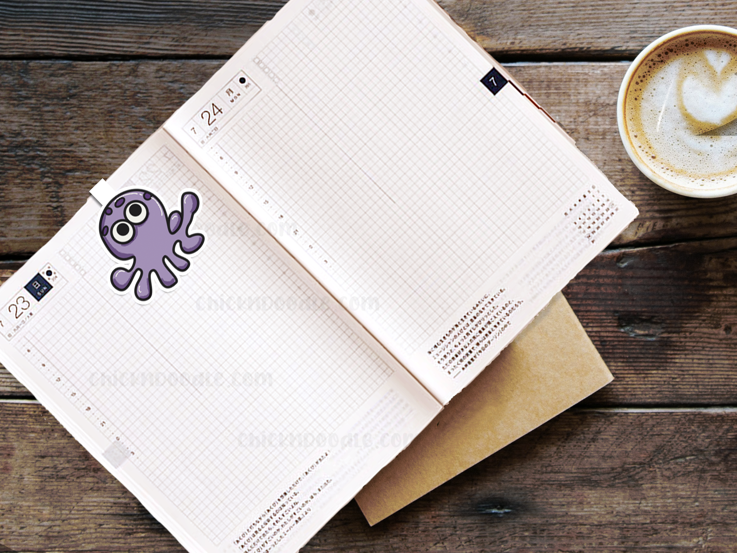 Original Handmade Octopus Bookmark