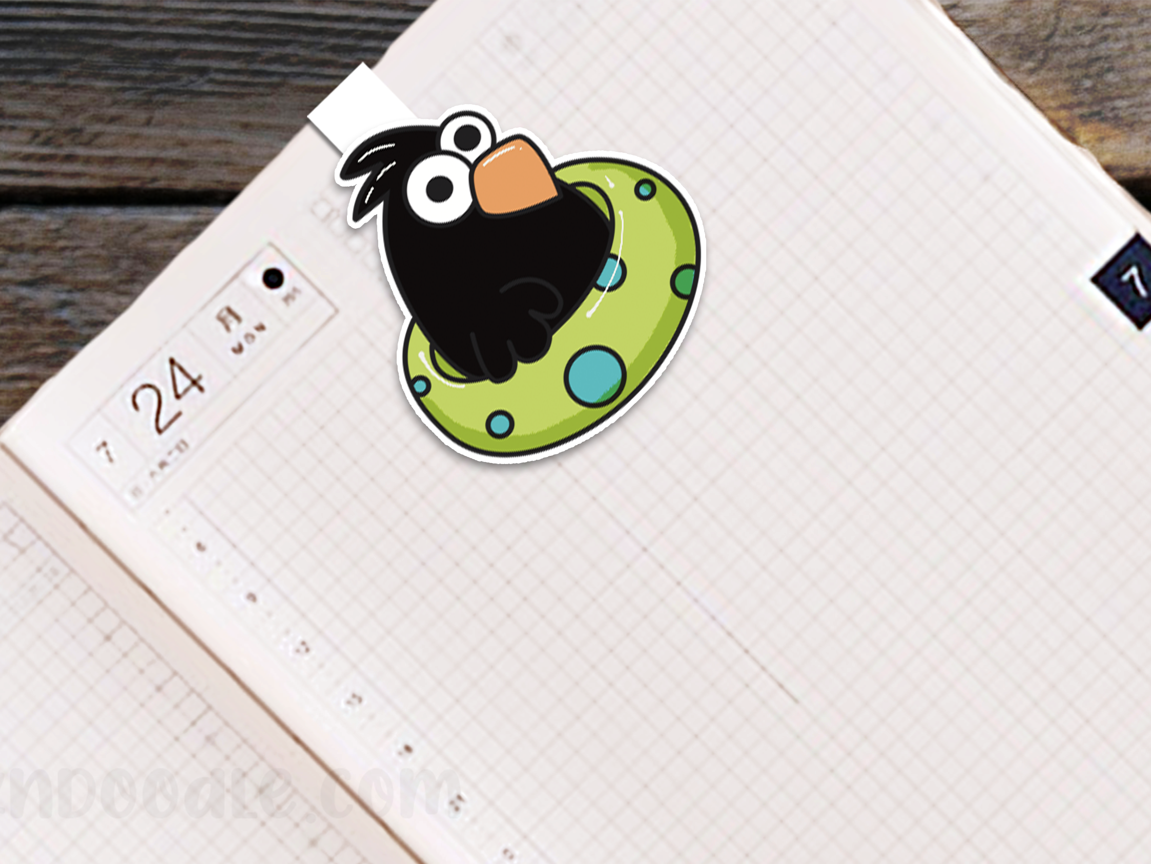Original Handmade Pool Bird Bookmark
