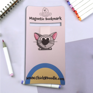 Cute and Original Kitty Cat Magnetic Bookmark is a great gift handmade gift under $10 or a stocking stuffer, suitable for everyone on your list!