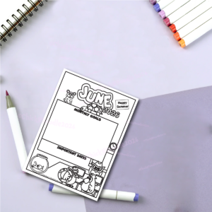 Handmade Monthly Goals Stickers for Planners and Journals - Digital Download for coloring - Image 5