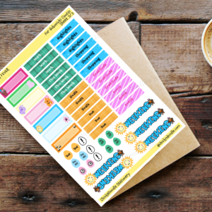 Handmade Package of 3 Spring-Themed Sticker Sheets to Make Your Journaling Hobby Easy! - Image 2