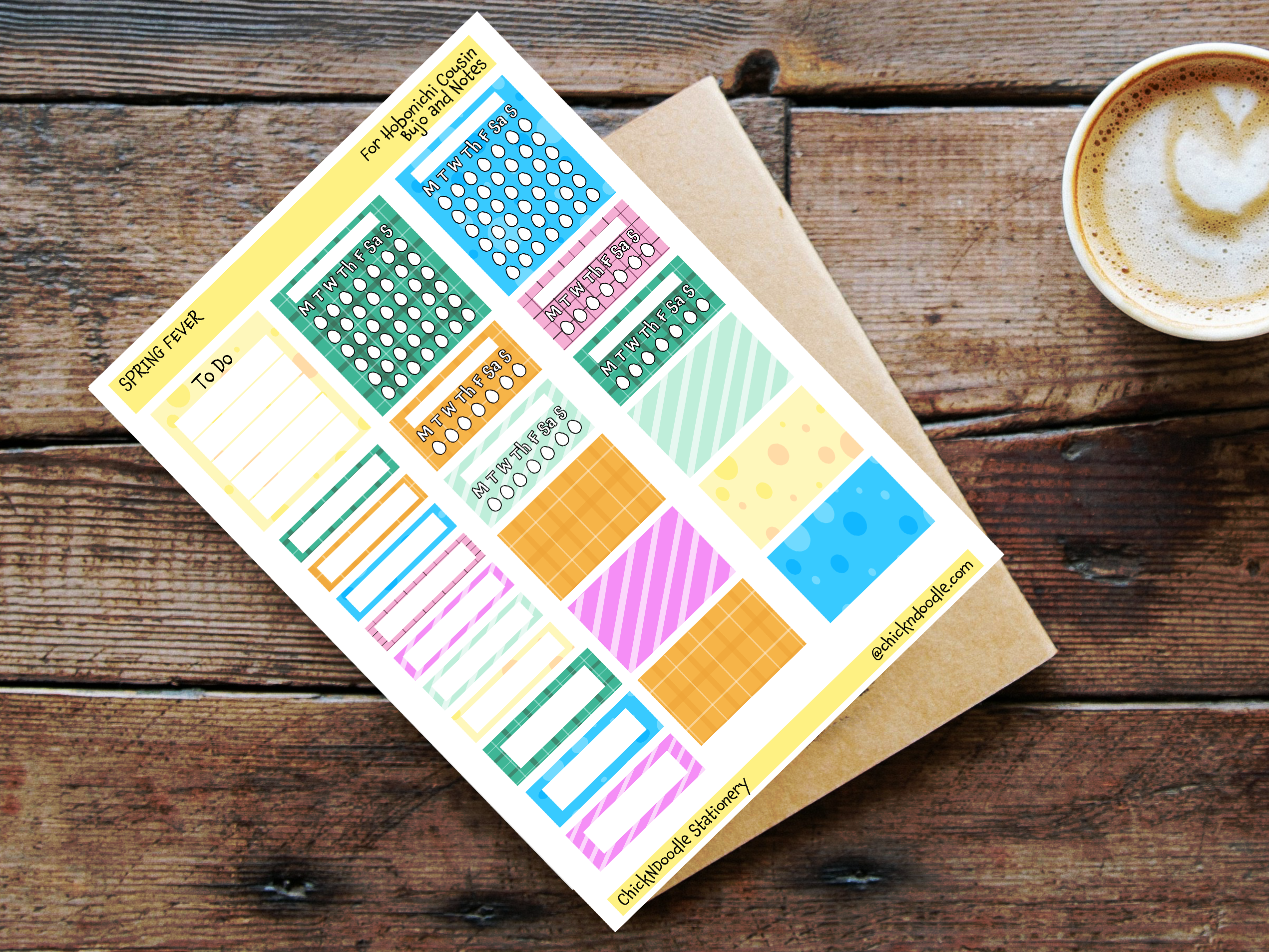 Spring Themed Journal Planner Stickers