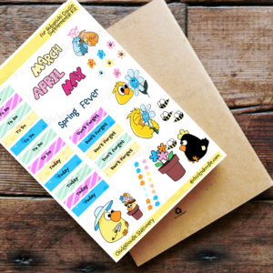 Spring Fever Supplemental Stickers for Journal and Planners