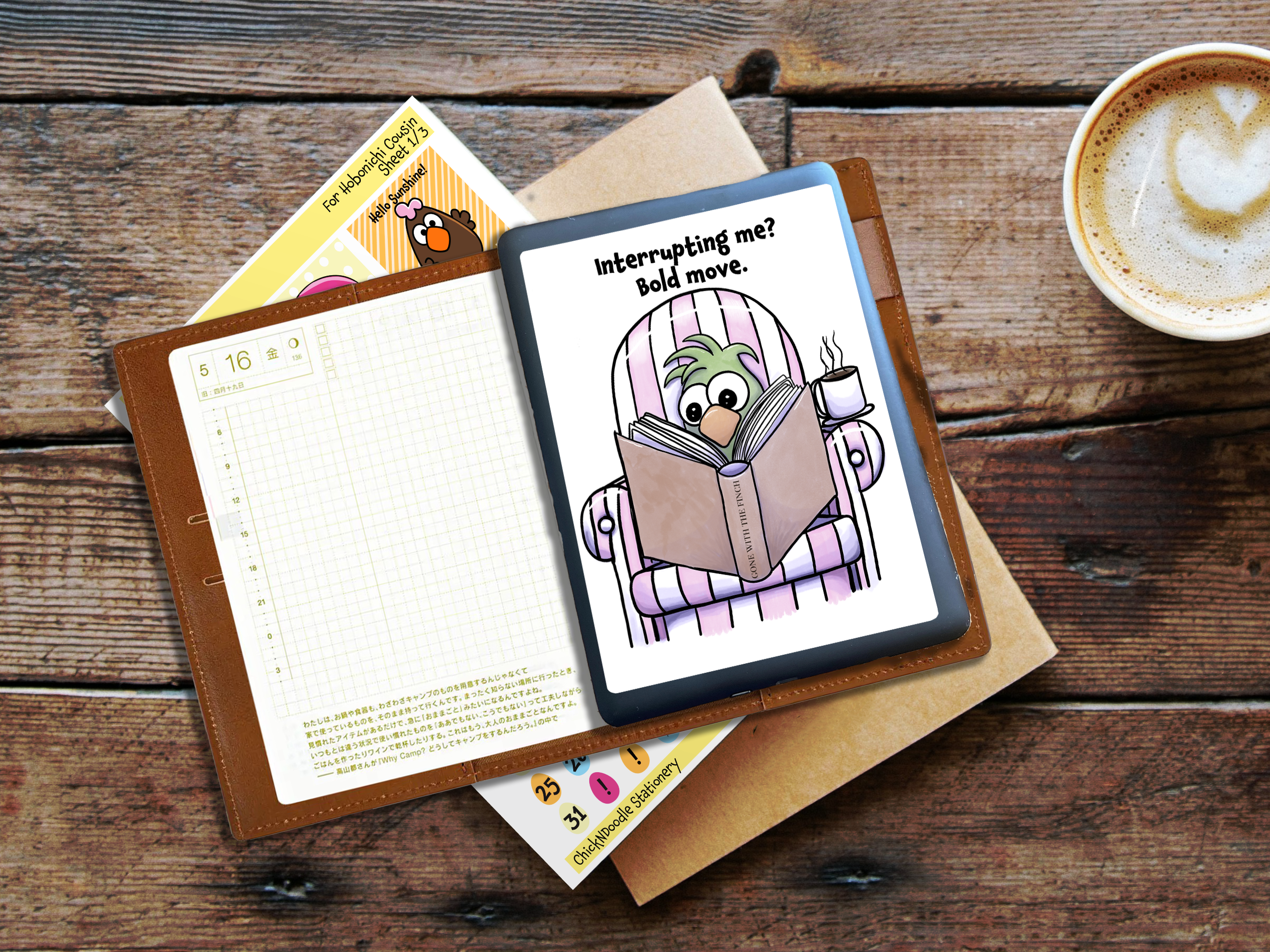 Large Handmade Stickers for readers