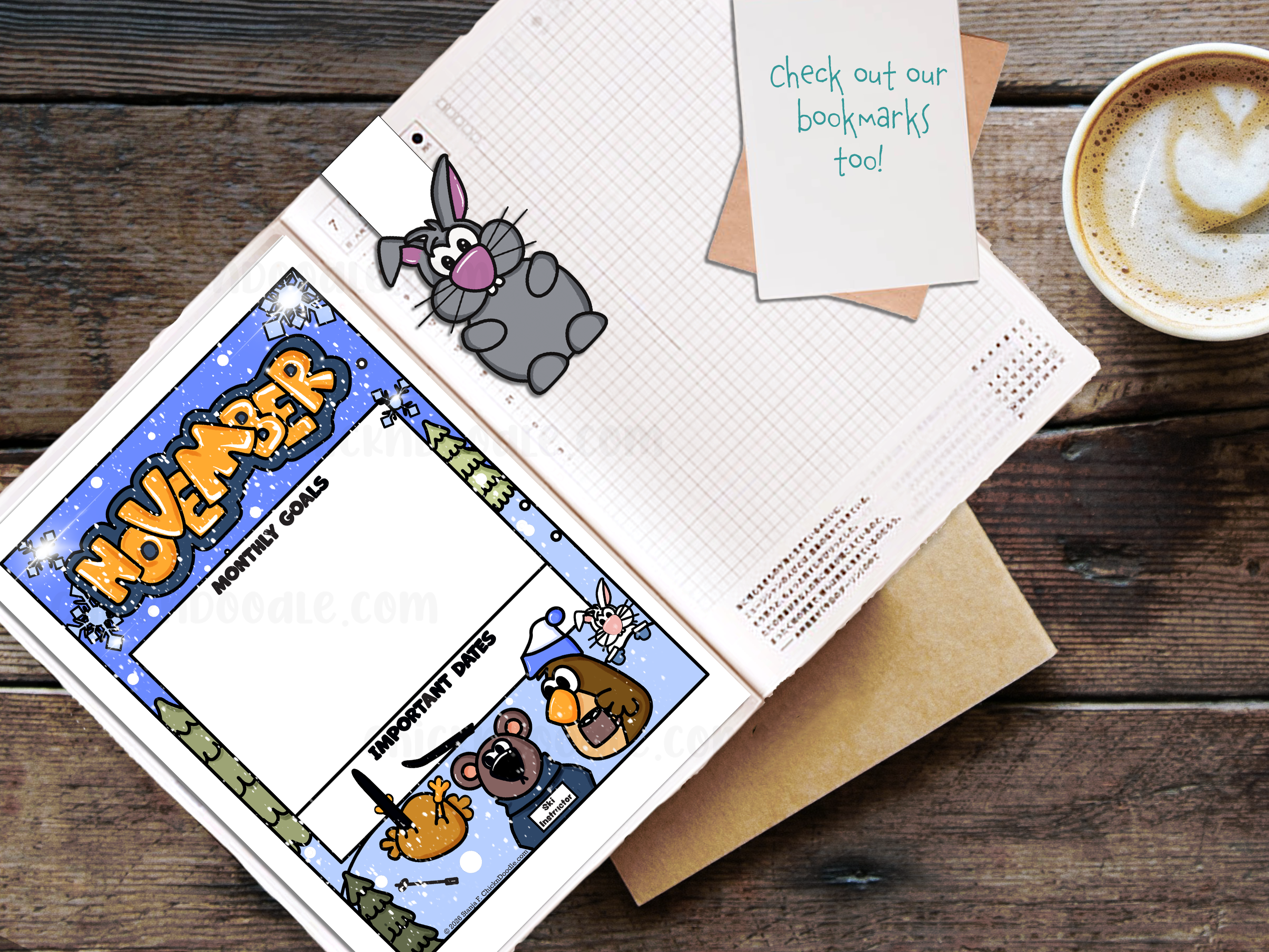 Monthly Goal Stickers for Planners and Journals