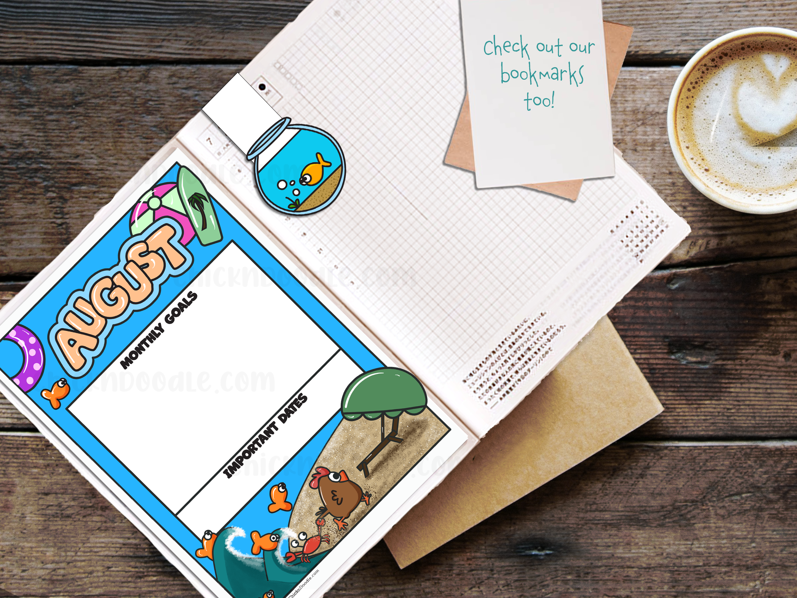 Monthly Goal Stickers for Planners and Journals