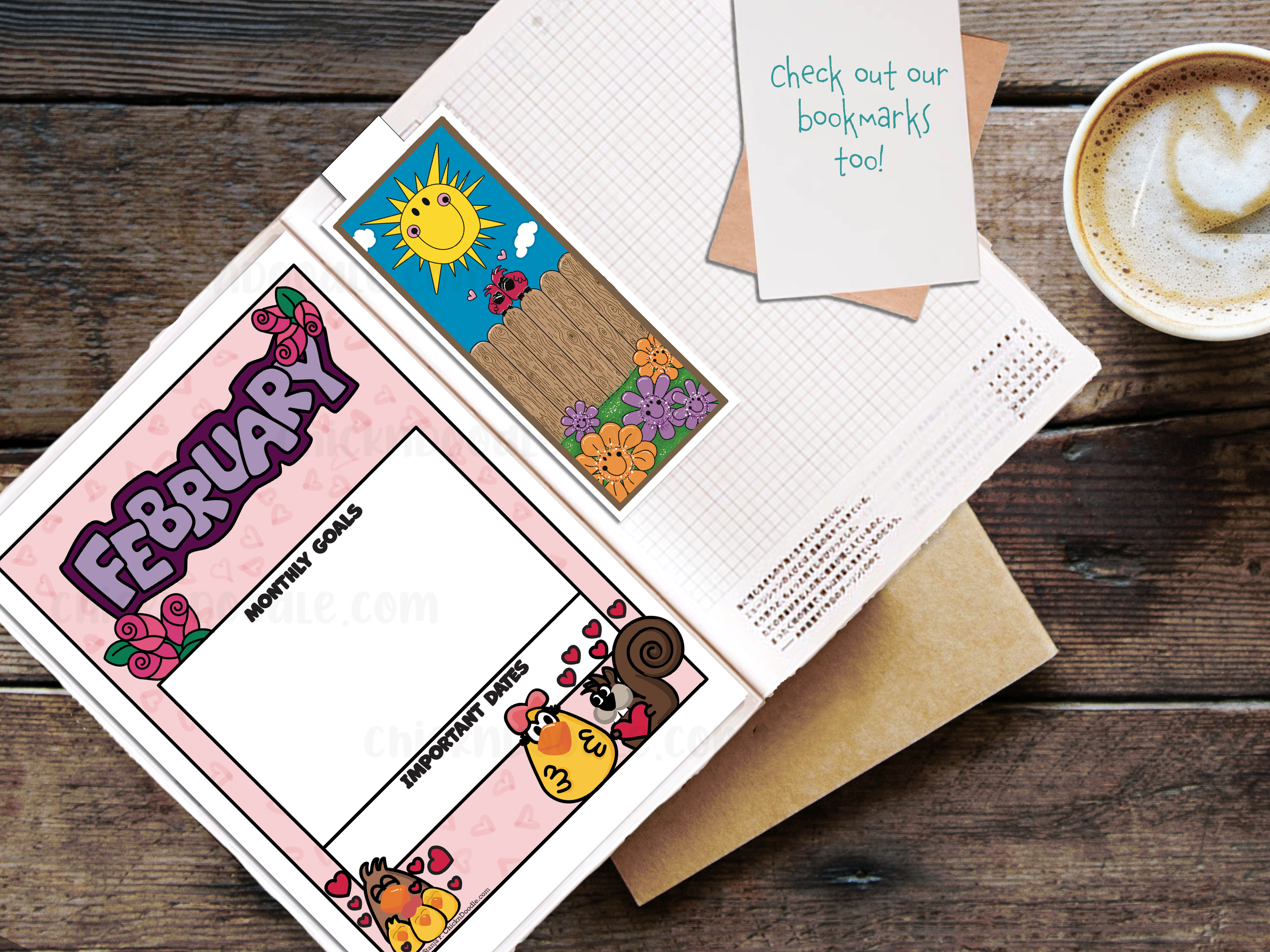 Monthly Goal Stickers for Planners and Journals