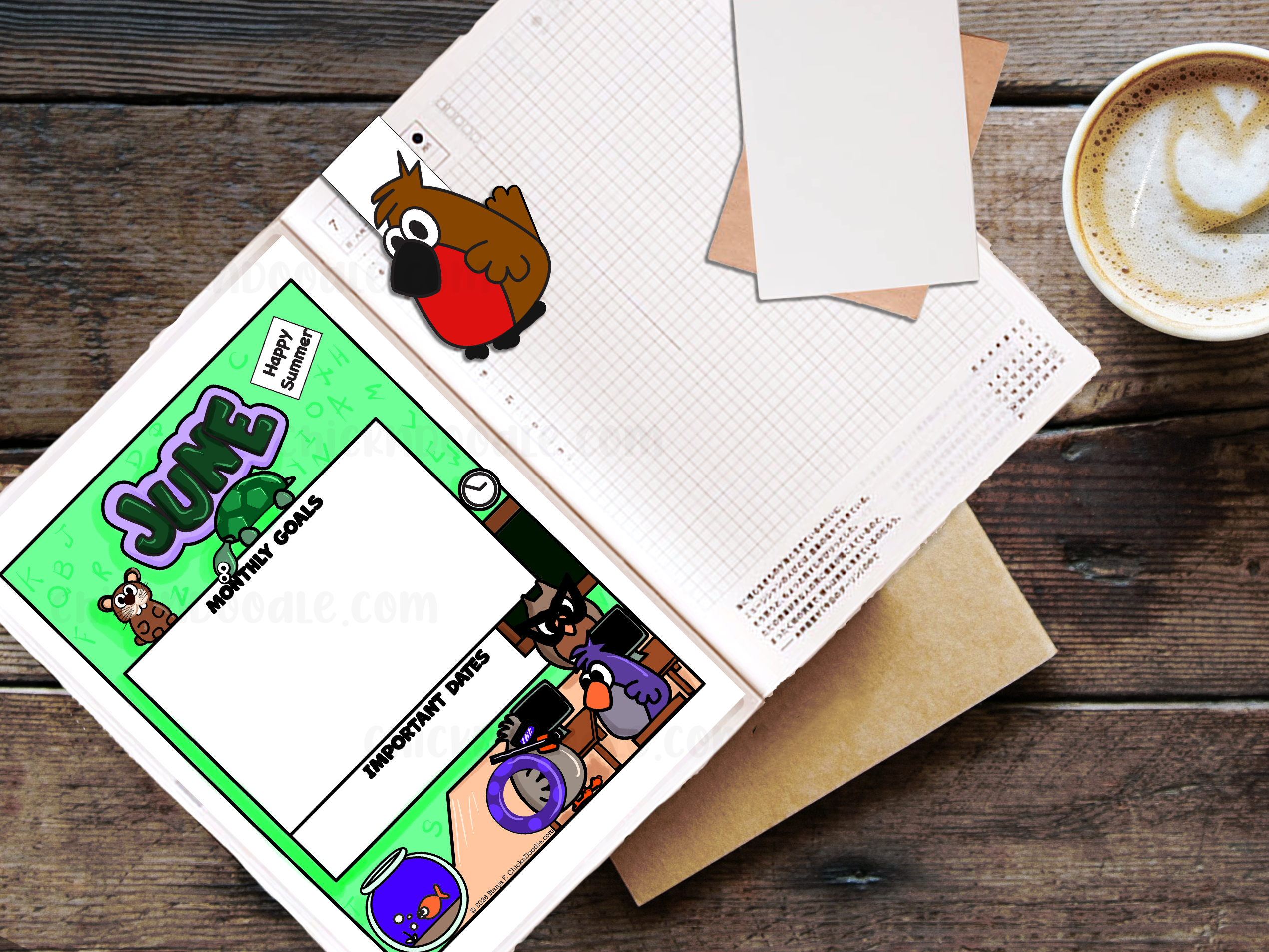 Monthly Goal Stickers for Planners and Journals