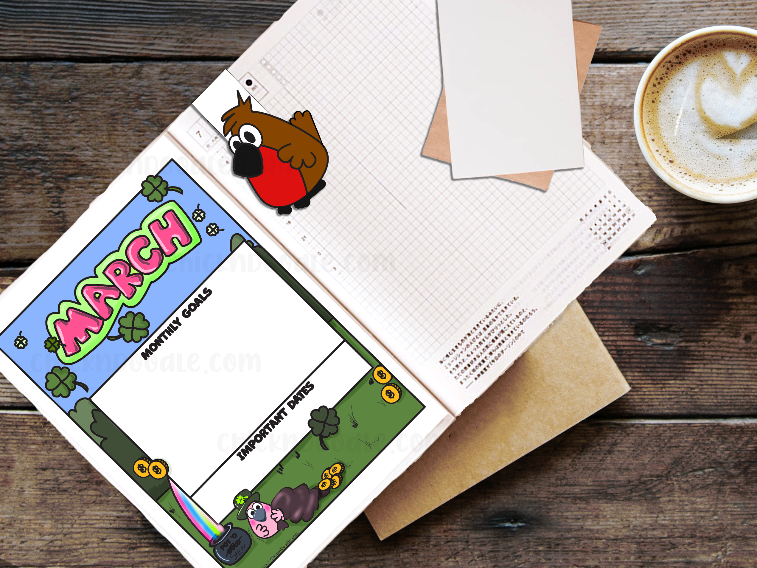 Monthly Goal Stickers for Planners and Journals