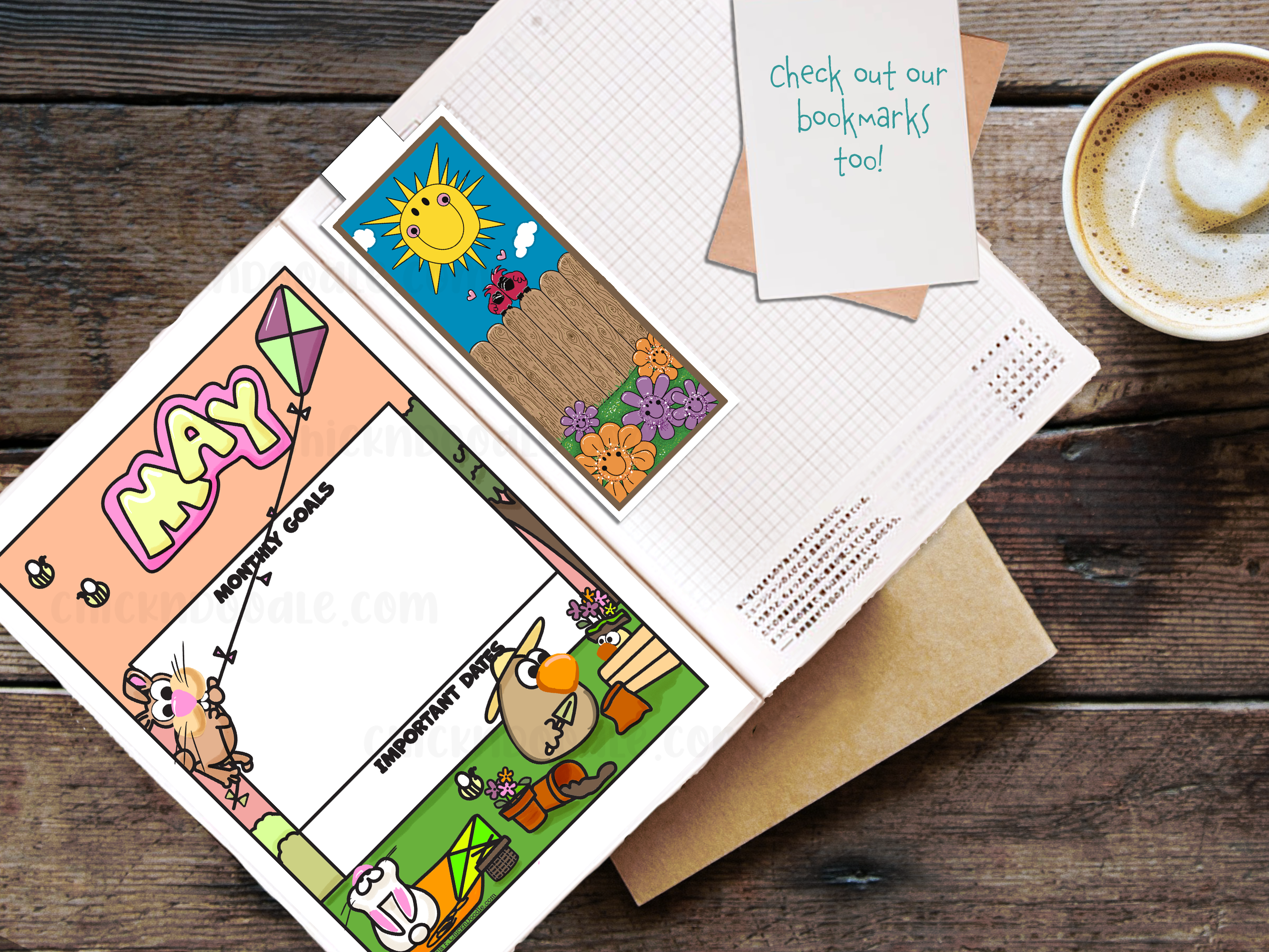 Monthly Goal Stickers for Planners and Journals