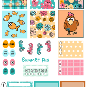 Summer Fun Stickers - A5 Medium - Image 2