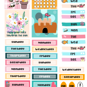 Summer Fun Stickers - A5 Medium - Image 3