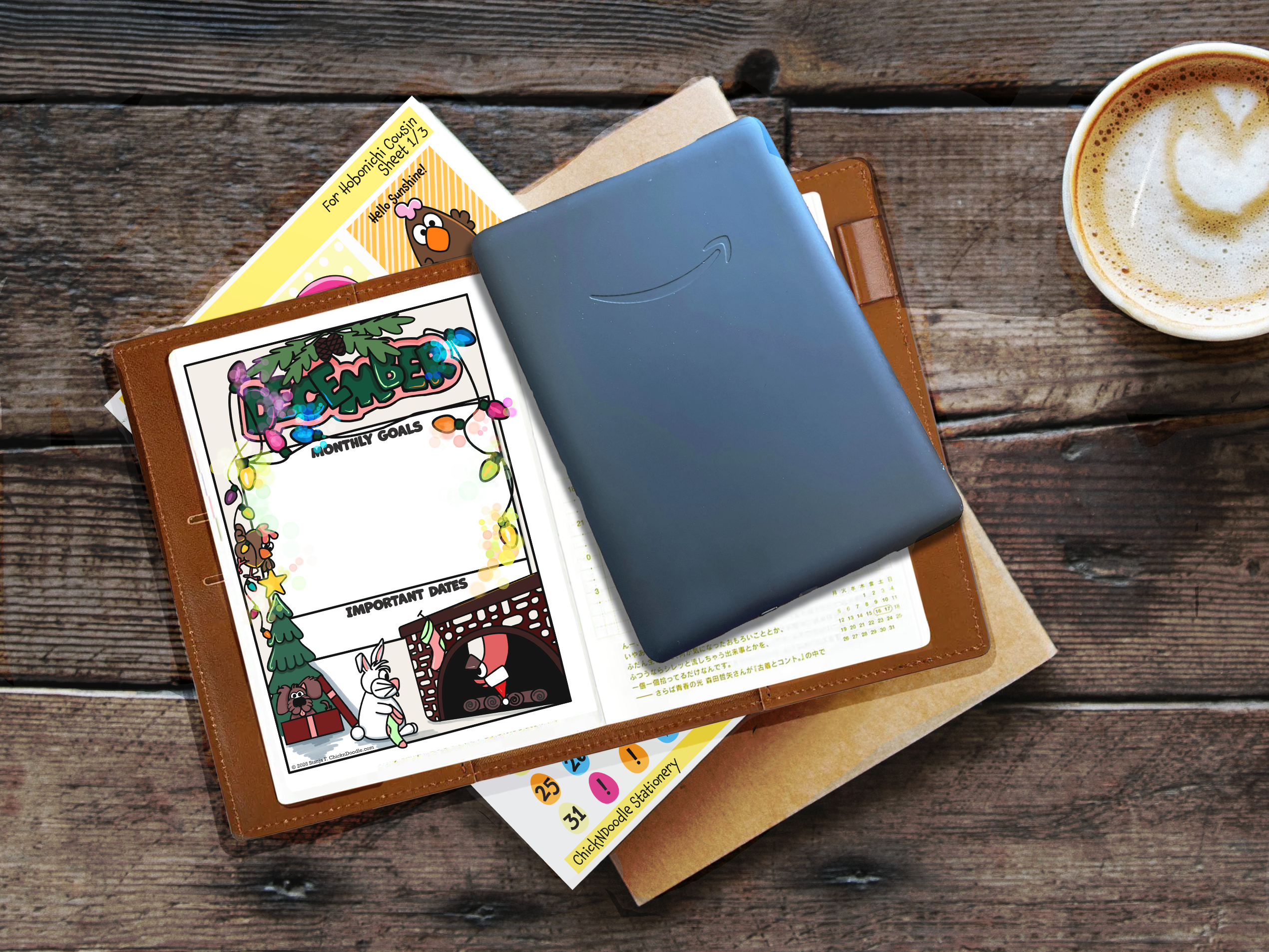 Monthly Goal Stickers for Planners and Journals