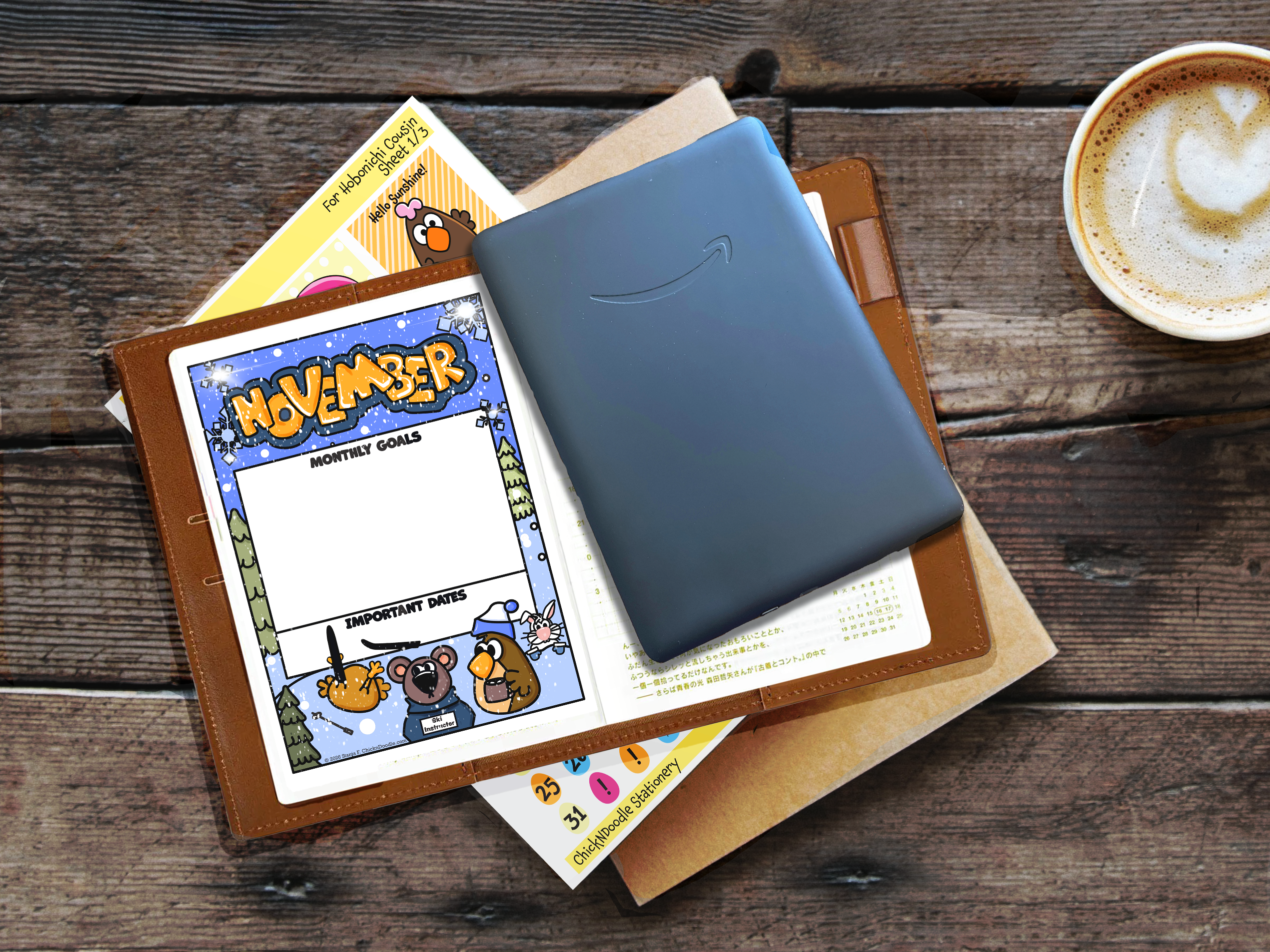 Monthly Goal Stickers for Planners and Journals