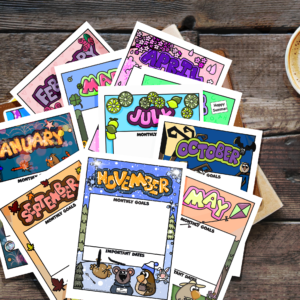 Monthly Goal Stickers for Planners and Journals - Image 13