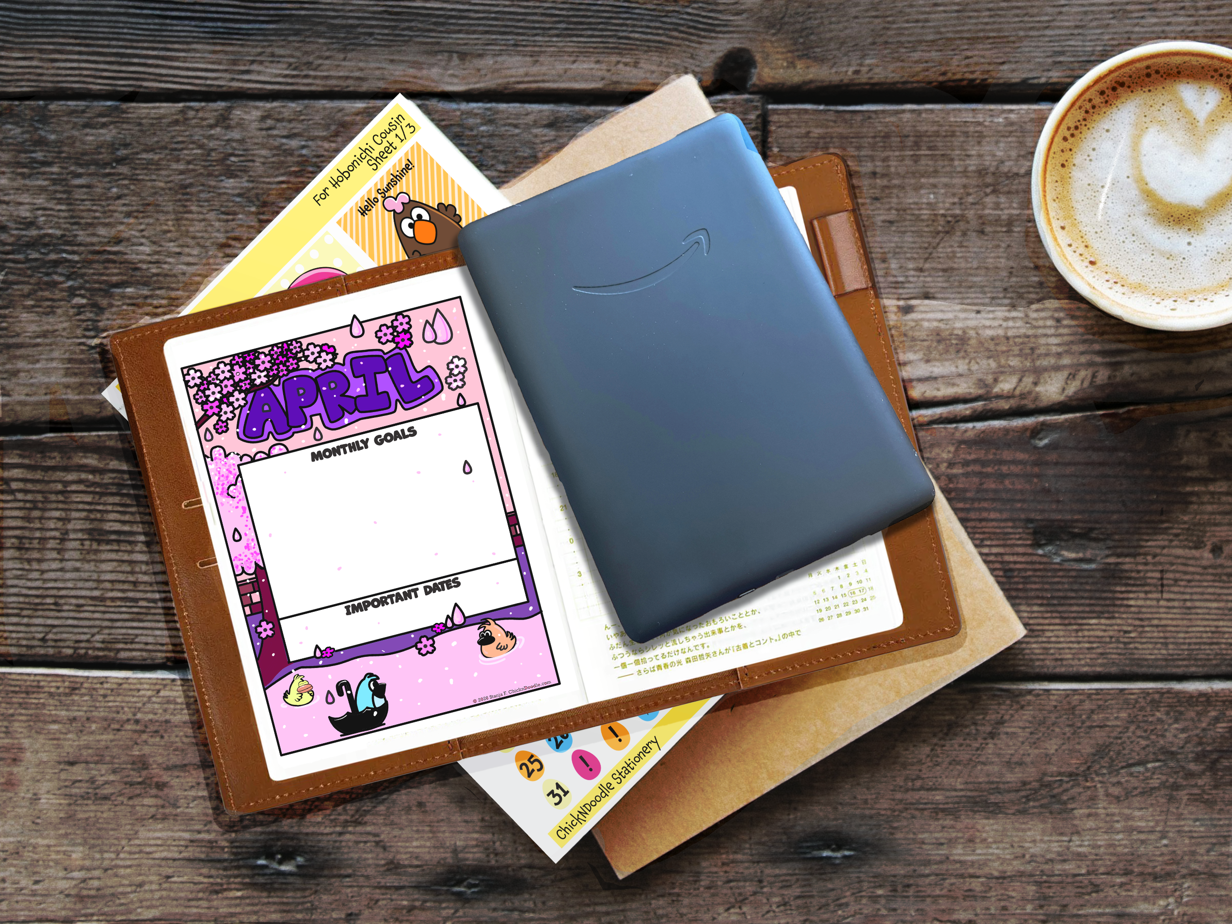 Monthly Goal Stickers for Planners and Journals