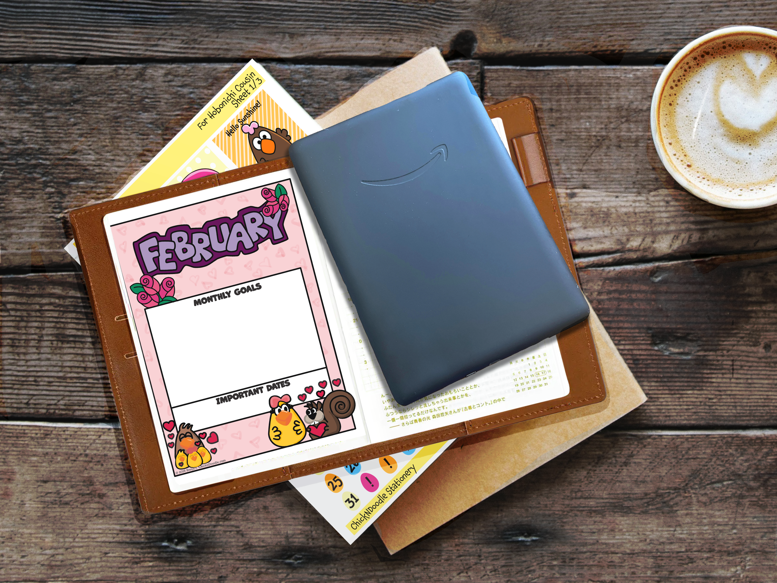 Monthly Goal Stickers for Planners and Journals