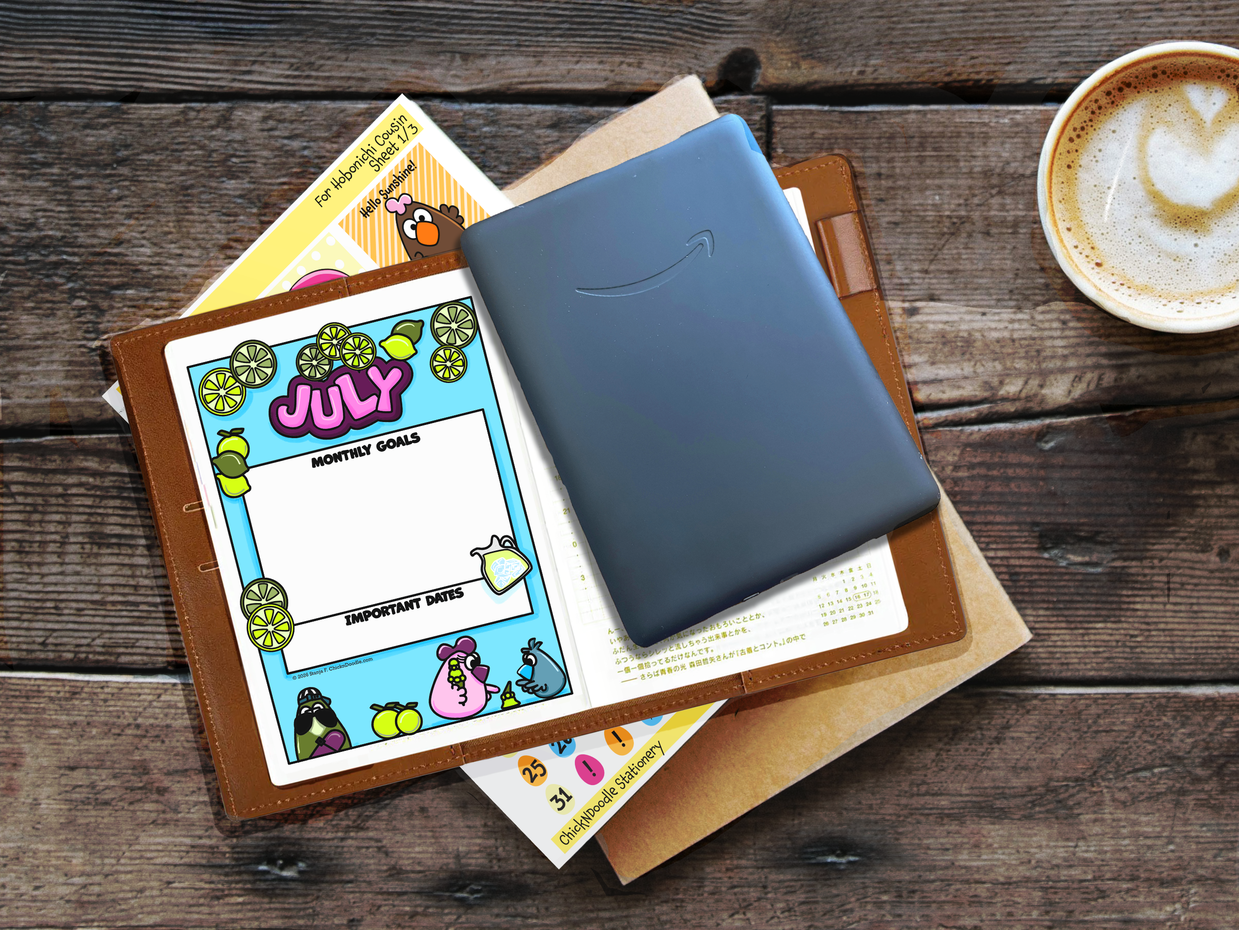 Monthly Goal Stickers for Planners and Journals