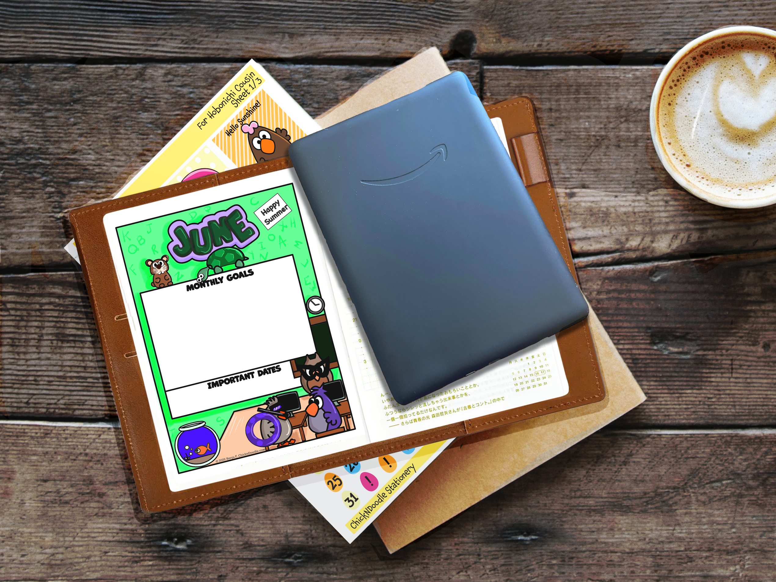 Monthly Goal Stickers for Planners and Journals