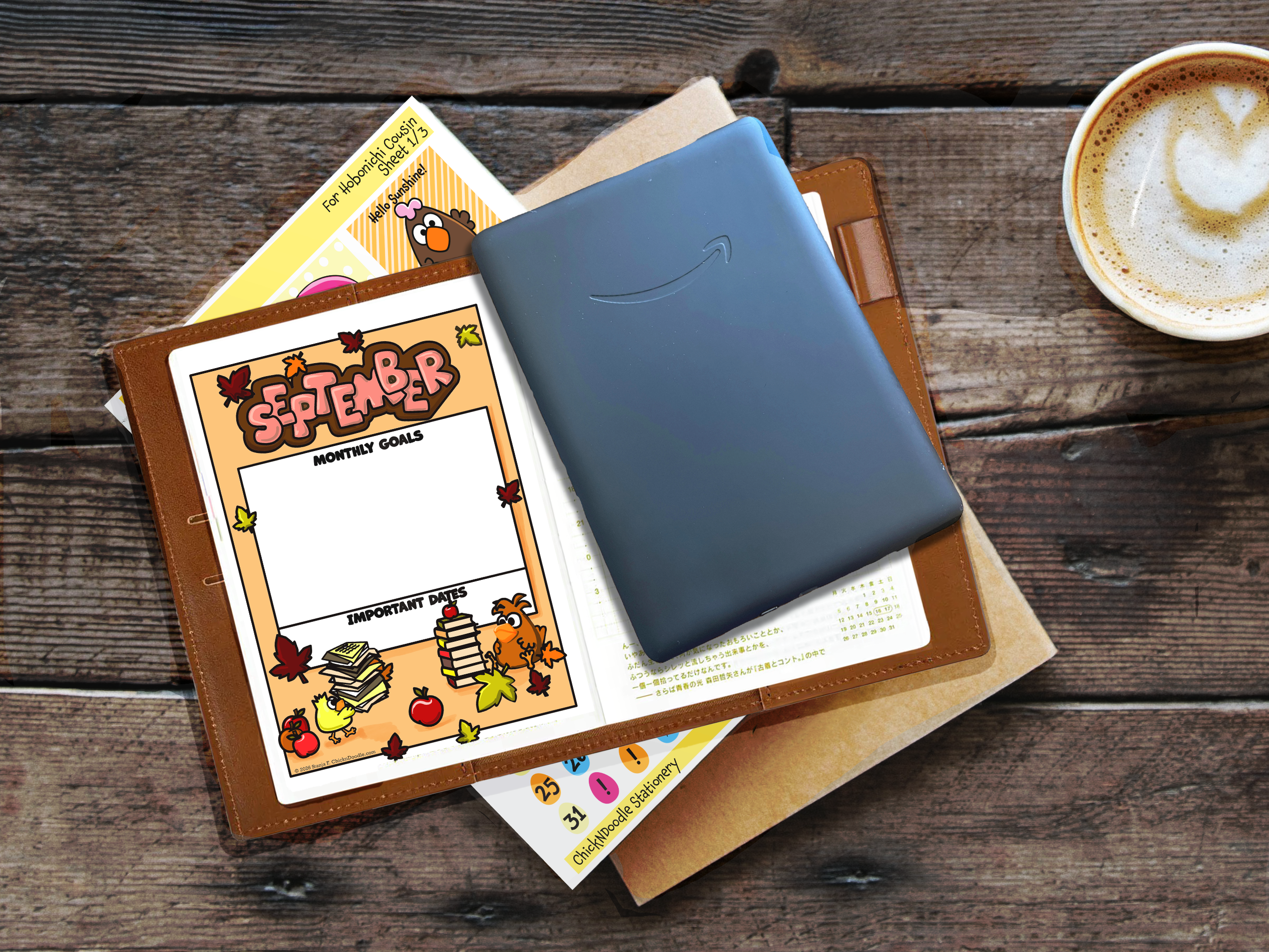 Monthly Goal Stickers for Planners and Journals