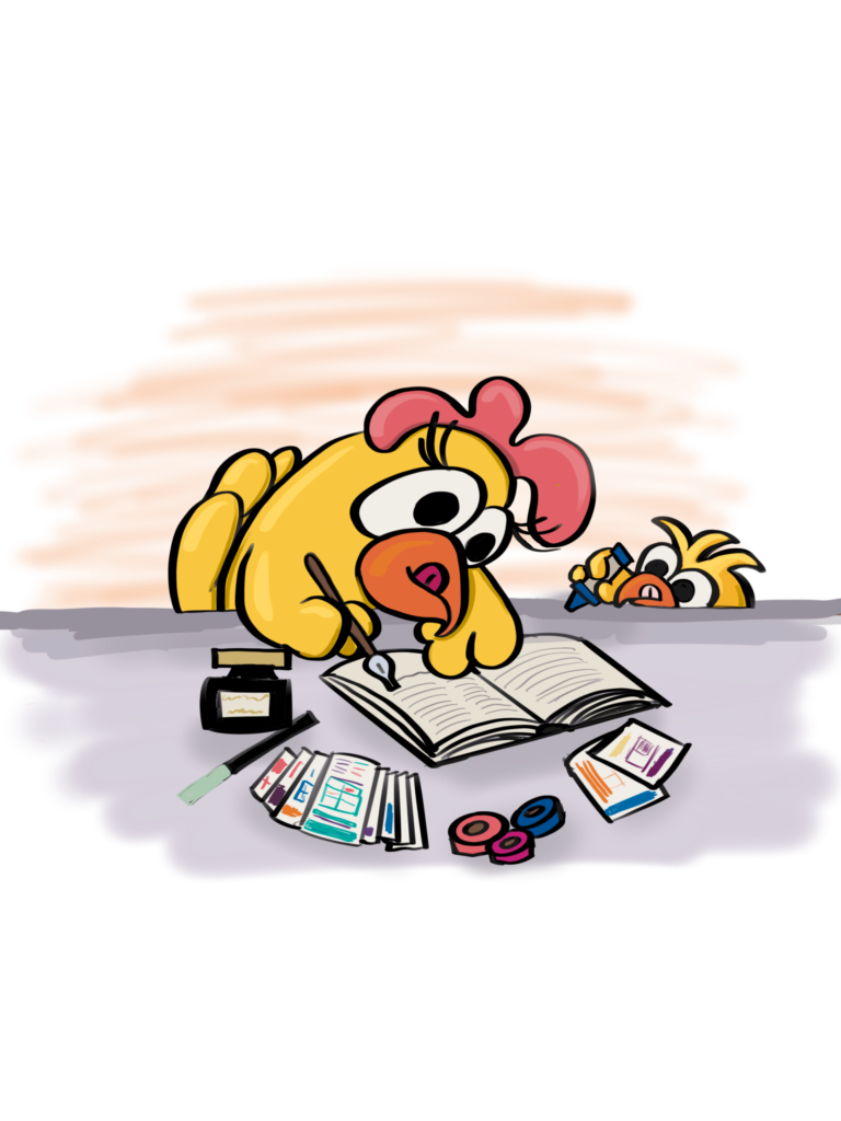 "The Hen" - Sticker Subscription for Medium sized Journals And Planners