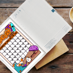 Monthly View Stickers for Journals and Planners - Image 1
